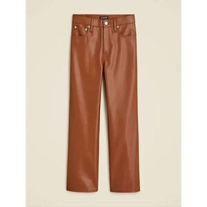 J.Crew Slim Wide-Leg Pant in Faux Leather – Size 27 BU138